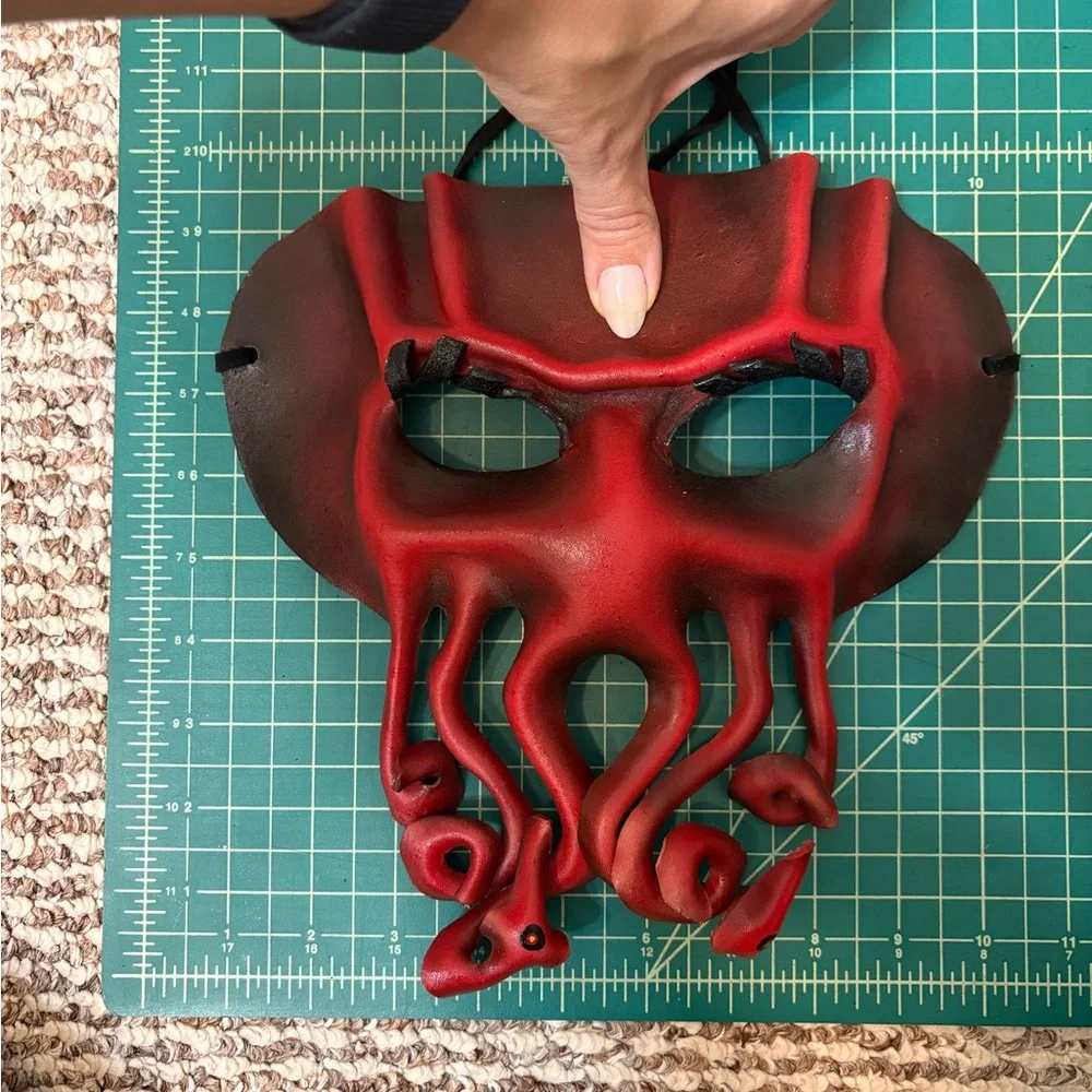 Femme Red Cthulhu Mask